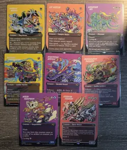 MTG Aetherdrift Showcase 8 card Rare lot Regular Finish - Image 1