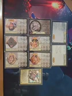Harry Potter TCG Lot Holo 7 Characters Rare Cards LP Hagrid Draco Marcus Neville - Image 1