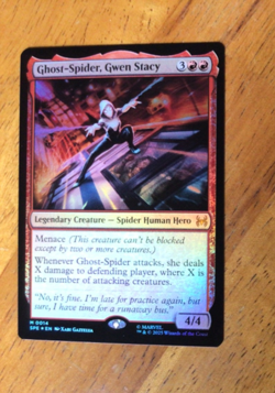 Magic The Gathering MTG Spiderman Ghost-Spider, Gwen Stacy Mythic Rare M0014 - Image 1