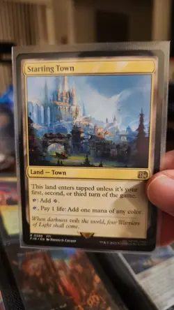 Starting Town Final Fantasy MTG Rare Land Mint Non-foil - Image 1