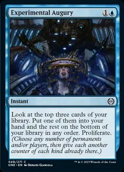 4 x Experimental Augury - Phyrexia: All Will Be One - NM-Mint - MTG - Image 1