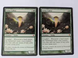 2 Lotus Cobra Zendikar MTG NM Free shipping with tracking - Image 1