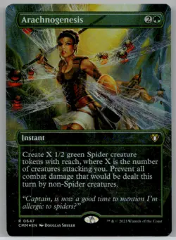 Foil Arachnogenesis (Borderless) #647 Commander Masters Near Mint W/Tracking - Image 1