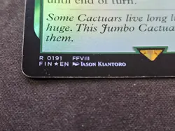 Jumbo Cactuar Foil Final Fantasy Magic The Gathering FIN R 0191 - Image 3