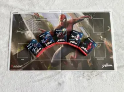 SDCC Magic The Gathering x Spider-Man Complete Welcome Deck Set of 5 w/Playmat - Image 1