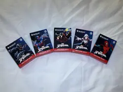 SDCC Magic The Gathering x Spider-Man Complete Welcome Deck Set of 5 w/Playmat - Image 3