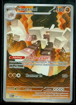 Pokemon GARGANACL 147/132 - Mega Evolution - ILLUSTRATION RARE - MINT - Image 1