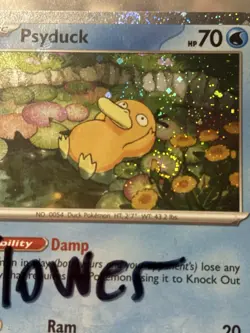 🌀Pokemon TCG Psyduck MEP 007 Mega Evolution Blister Promo HUGE SWIRL 🌀🌀 - Image 2