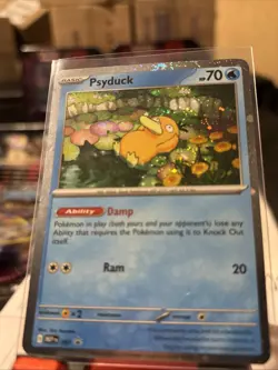 🌀Pokemon TCG Psyduck MEP 007 Mega Evolution Blister Promo HUGE SWIRL 🌀🌀 - Image 3