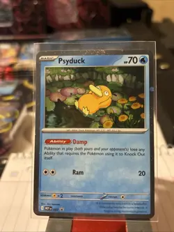 🌀Pokemon TCG Psyduck MEP 007 Mega Evolution Blister Promo HUGE SWIRL 🌀🌀 - Image 4