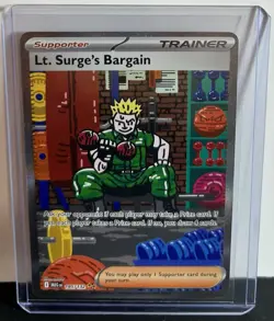 Lt. Surge's Bargain SIR Mega Evolution 185/132 Pokemon TCG NM in Hand Fast Ship! - Image 1