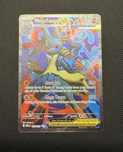 ENGLISH Mega Lucario ex 160/132 Ultra Rare Full Art Pokemon Mega Evolution NM - Image 1