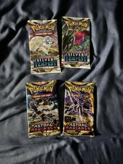 Pokemon Tcg 2 Silver Tempest Pack & 2 Astral Radiance Pack Sealed - Image 1