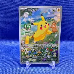 Pokemon TCG 2024 Scarlet & Violet Black Star Promo PIKACHU 088 Full Art (C) - Image 1