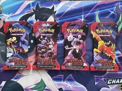 Pokemon Destined Rivals Sleeved Booster Complete ART SET - 4 Pack Lot 🔥 - Image 1