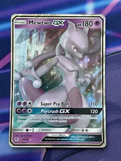 Pokemon Mewtwo GX 31/68 Hidden Fates Ultra Rare Sun & Moon Holo NM - Image 1