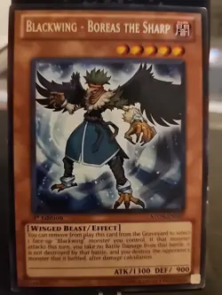 Blackwing - Boreas the Sharp - 1st Edition - Rare Foil - Yugioh Dark Monster - Image 1