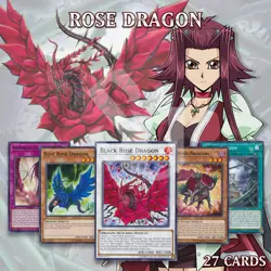 AKIZA'S ROSE DRAGON DECK 27 | Black Blue Red Garden Dark Witch Fairy YuGiOh ?? - Image 2