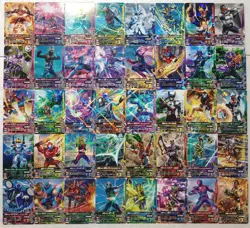 Lot of 40 Japanese Kamen Rider Battle: Ganbarizing Rare Card Set - Image 1