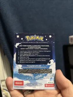 Shiny Miraidon Koraidon Code GameStop Pokemon - Physical PROMO Card- Unused Code - Image 3