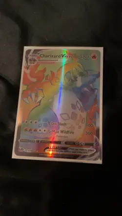 Pokemon TCG Charizard VMAX Rainbow Secret Rare Card Champions Path PSA 5 - Image 3