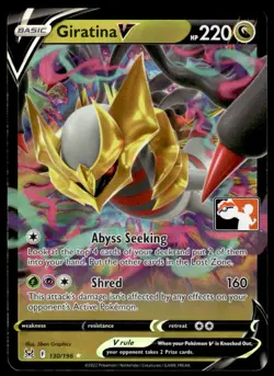 Pokemon TCG Prize Pack Series Cards #130/196 Giratina V NM - Image 1