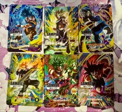 Dragon Ball Heroess Super Divers Sample Card 6 Set Japan Limited Bandai RARE - Image 1