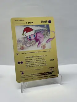 Mew 50HP Metal Pokemon Card-Collectible Gift Display - Image 1