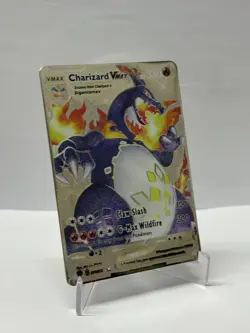 CharizardVMAX HP330 Metal Pokemon Card-Collectible Gift Display - Image 1