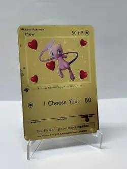 Mew 50HP Metal Pokemon Card-Collectible Gift Display - Image 1