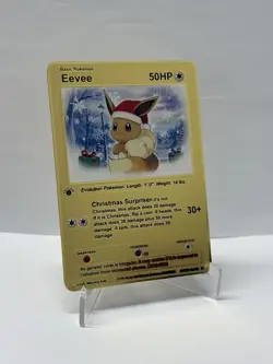 Eevee 50HP Metal Pokemon Card-Collectible Gift Display - Image 1