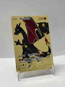 DracaufeuV PV220 Metal Pokemon Card-Collectible Gift Display - Image 1