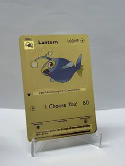Lanturn 100HP etal Pokemon Card-Collectible Gift Display - Image 1