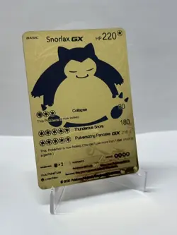 SnorlaxGX HP220 Metal Pokemon Card-Collectible Gift Display - Image 1