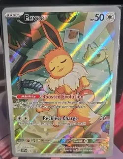 Eevee Holo Pokemon Card - Boosted Evolution Ability, Collectible 173 - Image 1