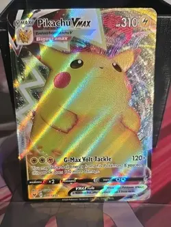 Pikachu VMAX Rare Pokemon Card - G-Max Volt Tackle 310 HP - Image 1