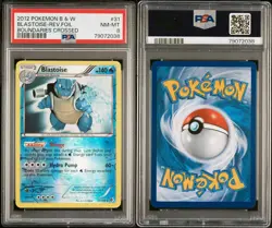 PSA 8 NM-MT Blastoise 31/149 B&W Boundaries Crossed Reverse Holo Pokemon Card - Image 3