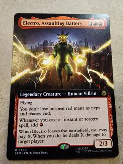 Electro, Assaulting Battery - #260 (Extended) Marvel's Spider-Man Regular - Mtg - Image 1