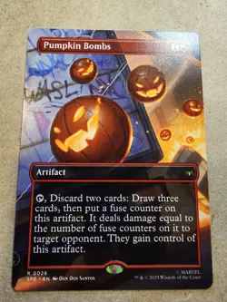 Pumpkin Bombs - #26 (Borderless) Marvel's Spider-Man Regular - Mtg - Image 1