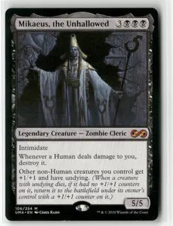 Magic The Gathering Ultimate Masters- Mikaeus, the Unhallowed - Mythic #106/254 - Image 1