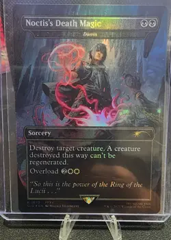 Noctis's Death Magic - Damn, Foil, Secret Lair Final Fantasy Magic MTG NM - Image 1