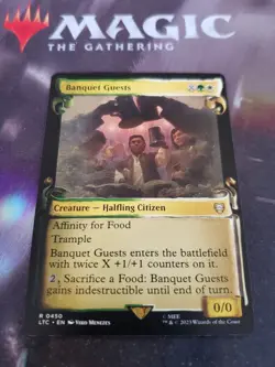 Mtg. Banquet Guests. Showcase Scrolls. The Lord of the Rings. Nm - Image 1
