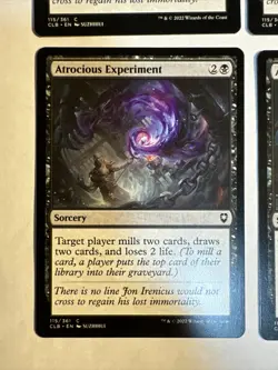 4x Mtg Baldur's Gate Atrocious Experiment NM/M Magic The Gathering - Image 2