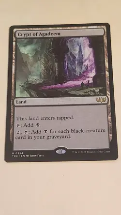 NM Crypt of Agadeem 354 MTG Tarkir-Dragonstorm TDC Magic the Gathering - Image 1