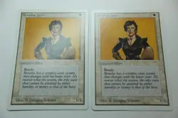 MTG Benalish Hero x2- -Unlimited Edition-Lightly Played - Image 1