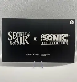 Magic the Gathering - Secret Lair x Sonic - Friends & Foes RAINBOW FOIL - NEW - Image 1