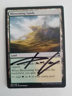 Blossoming Sands Eternal Masters ED ARTIST PROOF Signed by Sam Burley MTG - Image 1