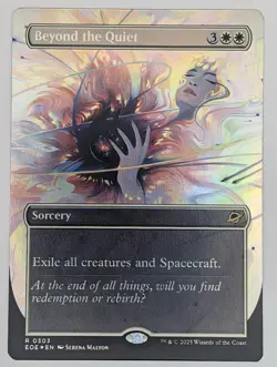 (Foil) Beyond the Quiet (Borderless) (0303) Edge of Eternities NM - Image 1