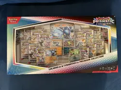 Pokemon PRISMATIC EVOLUTIONS LUCARIO & TYRANITAR PREMIUM Sam's Club EXCLUSIVE - Image 1