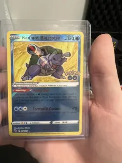 Radiant Blastoise - 018/078 - Pokemon Go Sword & Shield Radiant Rare NM - Image 1